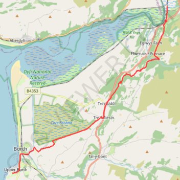 Welsh coastal path trail, distance, elevation, map, profile, GPS track
