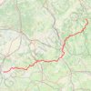 Pelgrimsweg van Vezelay deel 1 Z Vezelay - Nevers - Gargilesse trail, distance, elevation, map, profile, GPS track