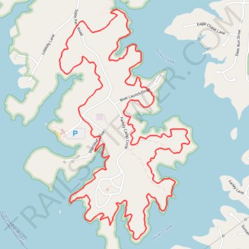 Lake Shore Loop Trail trail, distance, elevation, map, profile, GPS track