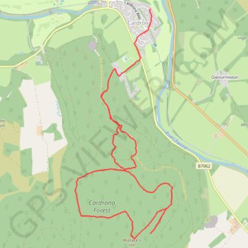 Cardrona Forest - Wallace's Hill trail, distance, elevation, map, profile, GPS track