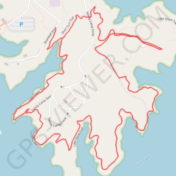Lake Norman State Park Hike trail, distance, elevation, map, profile, GPS track