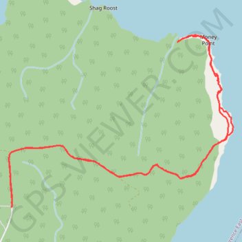 Cape Breton Island - Money Point trail, distance, elevation, map, profile, GPS track