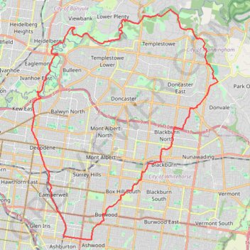 Petty's Orchard Loop trail, distance, elevation, map, profile, GPS track