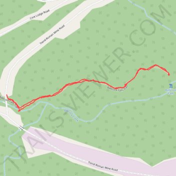 Babcock Falls Trail trail, distance, elevation, map, profile, GPS track