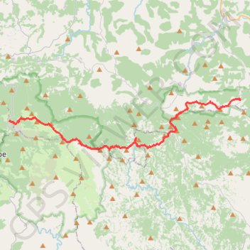 Divčibare-Rior-Mokra pećina-Ravna planina-Suvobor-Rajac trail, distance, elevation, map, profile, GPS track