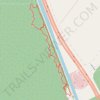 Canal Road and Supple Jack Trail Loop in Dismal Swamp State Park trail, distance, elevation, map, profile, GPS track