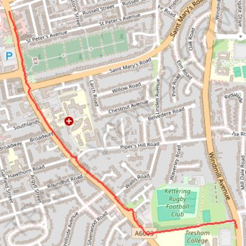 Tracked with OSMTracker for Android™ trail, distance, elevation, map, profile, GPS track