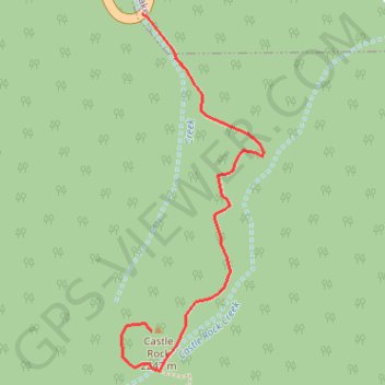 Castle Rock trail, distance, elevation, map, profile, GPS track