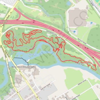 Battle Park Loop trail, distance, elevation, map, profile, GPS track