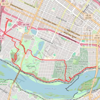 A bike ride in part to survey the new North Bank Trail section next to Hollywood trail, distance, elevation, map, profile, GPS track