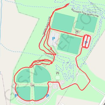 Mazeppa Park Loop trail, distance, elevation, map, profile, GPS track