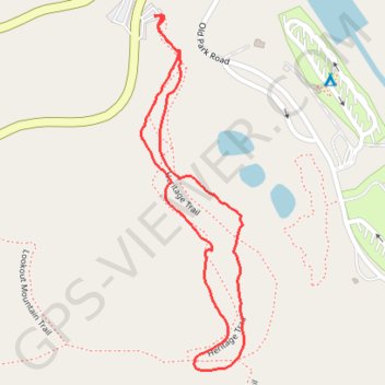 Forest Heritage Tree Trail in Beavers Bend State Park trail, distance, elevation, map, profile, GPS track