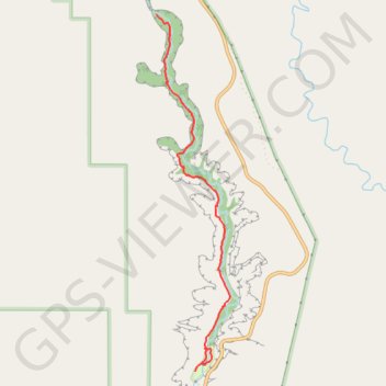 Lower Calf Creek Falls Trail in Grand Staircase-Escalante National Monument trail, distance, elevation, map, profile, GPS track