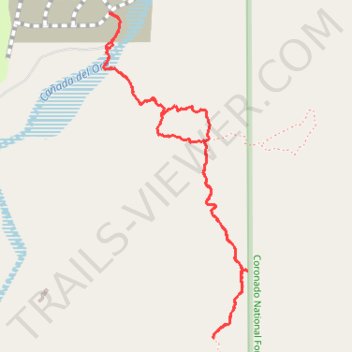Walk near Saddlebrooke trail, distance, elevation, map, profile, GPS track
