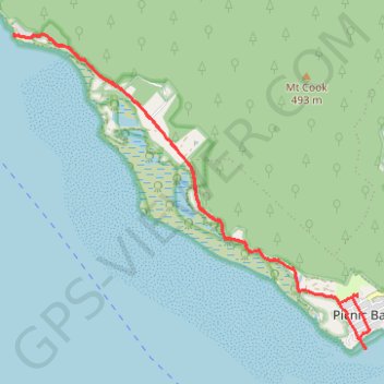 Picnic Bay - West Point trail, distance, elevation, map, profile, GPS track