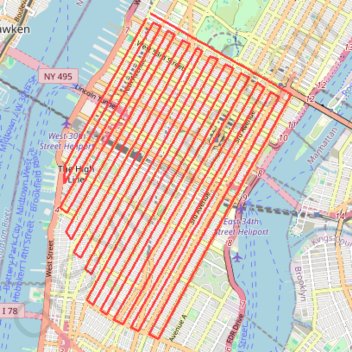New trail, distance, elevation, map, profile, GPS track
