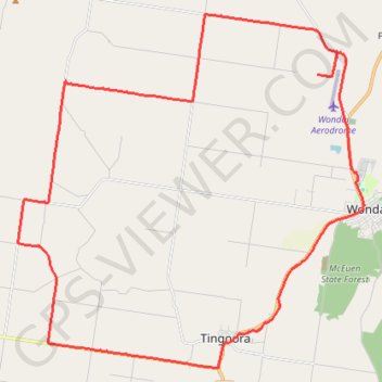 Wondai, Red Hill trail, distance, elevation, map, profile, GPS track