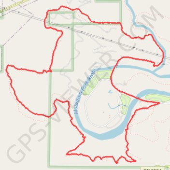 Skyline Trail Loop in Beavers Bend State Park trail, distance, elevation, map, profile, GPS track