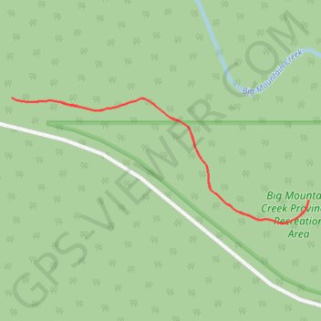 Big Mountain Creek trail, distance, elevation, map, profile, GPS track