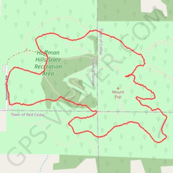 Hoffman Hills Loop via Skyline, Starwars and Hawk Ridge trail, distance, elevation, map, profile, GPS track