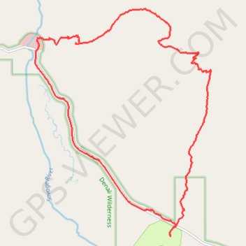 Savage Alpine Loop Trail in Denali National Park trail, distance, elevation, map, profile, GPS track