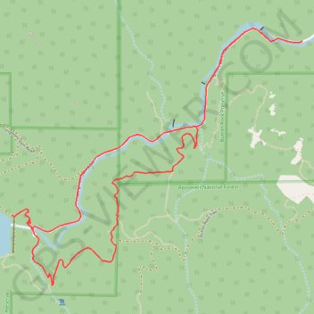 Button Rock Dam Loop trail, distance, elevation, map, profile, GPS track