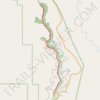 Lower Calf Creek Falls Trail in Grand Staircase-Escalante National Monument trail, distance, elevation, map, profile, GPS track