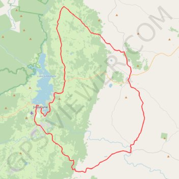 Jindabyne Loop trail, distance, elevation, map, profile, GPS track