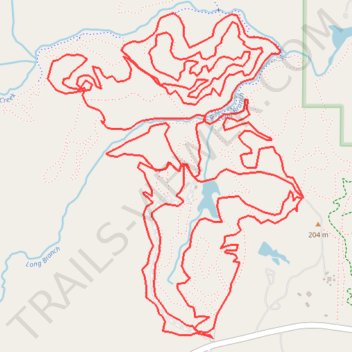Dauset Trails Nature Center trail, distance, elevation, map, profile, GPS track