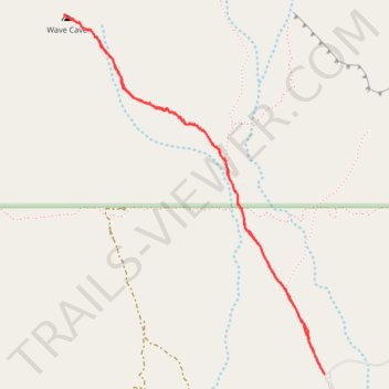 Wave Cave Trail in Superstition Wilderness trail, distance, elevation, map, profile, GPS track