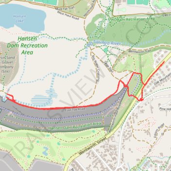 Evening Hike trail, distance, elevation, map, profile, GPS track