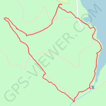 Falls Branch Loop Trail in Lake Catherine State Park trail, distance, elevation, map, profile, GPS track