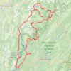 Route des lacs du Jura trail, distance, elevation, map, profile, GPS track