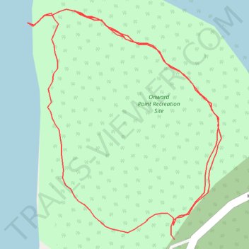 Onward Point Loop Trail trail, distance, elevation, map, profile, GPS track