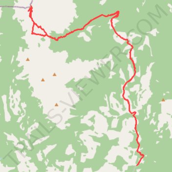 Tornado Mountain and "Whirlwind Tower" trail, distance, elevation, map, profile, GPS track