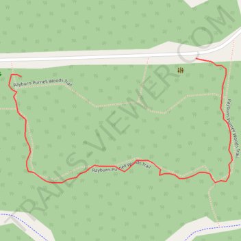Rayburn-Purnell Woods Trail trail, distance, elevation, map, profile, GPS track