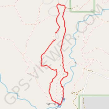 Jemez Falls Campsite trail, distance, elevation, map, profile, GPS track