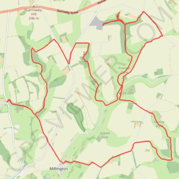 East Riding of Yorkshire Trail Running trail, distance, elevation, map, profile, GPS track