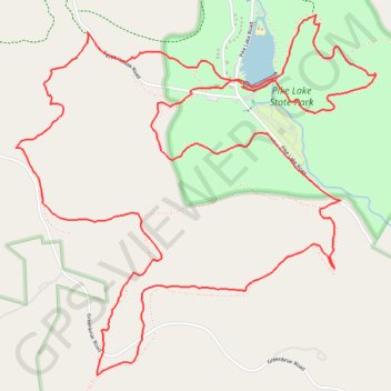 Pike Lake Loop trail, distance, elevation, map, profile, GPS track