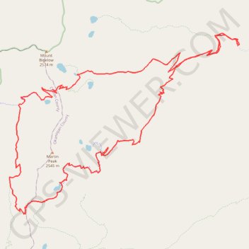 Angel Staircase MTB Loop trail, distance, elevation, map, profile, GPS track