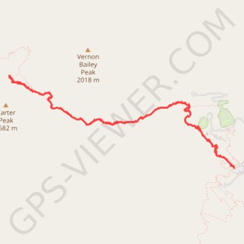 The Window Trail in Big Bend National Park trail, distance, elevation, map, profile, GPS track
