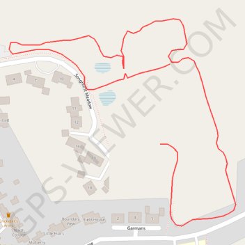 Path around songhurst meadow park trail, distance, elevation, map, profile, GPS track