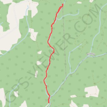 Ward Falls Trail trail, distance, elevation, map, profile, GPS track