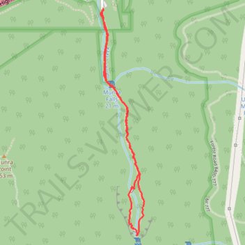 Wahclella Falls and Munra Falls trail, distance, elevation, map, profile, GPS track