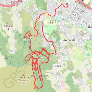 Ticknock MTB trails and hidden forest tracks trail, distance, elevation, map, profile, GPS track