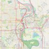 Bellevue Omaha Cycling trail, distance, elevation, map, profile, GPS track