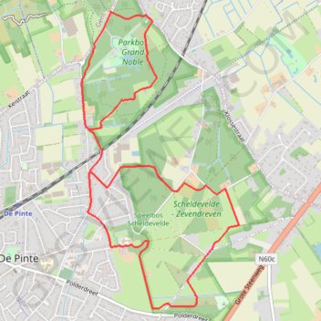 Depinte 8,8k trail, distance, elevation, map, profile, GPS track