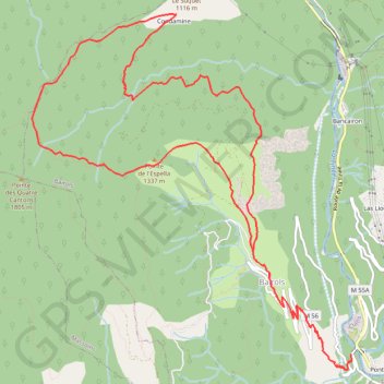 Clans - Bairols trail, distance, elevation, map, profile, GPS track