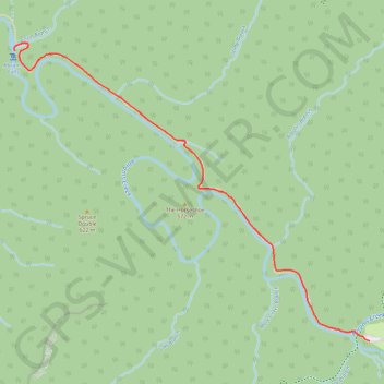 Abrams Falls trail, distance, elevation, map, profile, GPS track