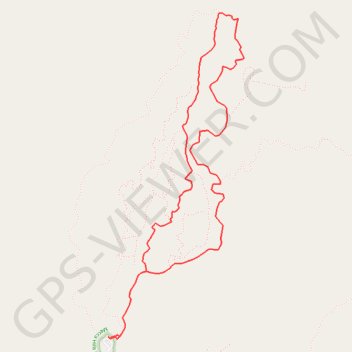 Ladder Canyon and Painted Canyon Loop trail, distance, elevation, map, profile, GPS track